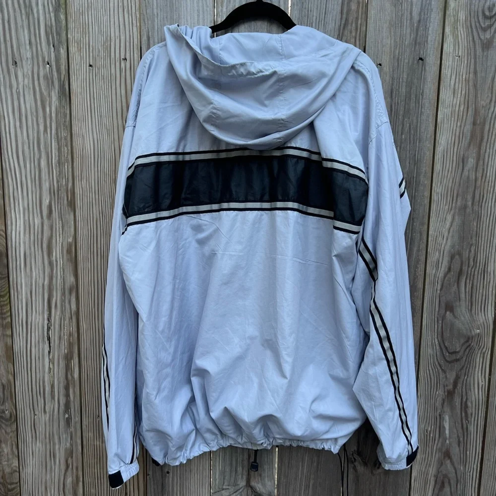 ABERCROMBIE Hooded Light Spring Fall Gray Jacket Mens XL